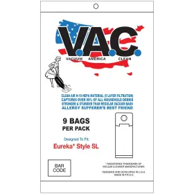 VAC25 VACUUM AMERICA CLEAN Eureka Hepa Filtration Bags Sl