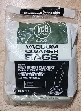 072224663903 VCB Vacuum Cleaner Bags Oreck Upright Nos