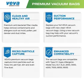853460008310 VEVA Pack Supervac Vacuum Bags Oreck #3