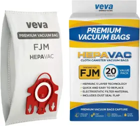 8542020800 VEVA Hepa Vacuum Bags Fjm Miele