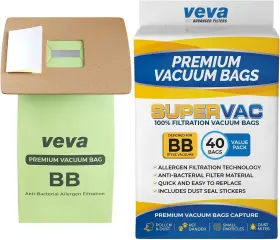 445012251287 VEVA ADVANCED FILTERS Pack Supervac Vacuum Bags