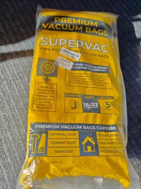 SCJ90673HEPA VEVA Supervac Vacuum Bags Gallons Total