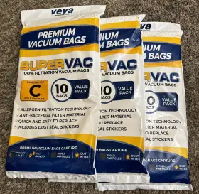 KVBC-10 VEVO Veva Vac Vacu Bags Allergy Micro Filtration