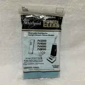 744595 WHIRLPOOL Power Clean Upright Vacuum Bags