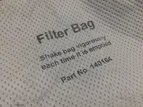 140164 WINDSOR Wave Vacuum Zipper Filter Bag Dust #2