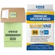 Veva Premium Vacuum Bags Super Vac BB Style 40 Bags New Sealed
