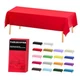  Plastic Table Cloth Disposable, 6 Pack Rectangle 6 Pack 54"&times;108" Rectangle Red