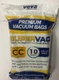 Veva Premium Vacuum Bags Designed For CC Style Vacuums 10 Bags Anti Bacterial
