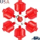 6 Pack Mini Air Filters Disposable Universal 1/4 Inch Threads High Efficiency US