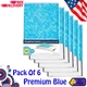 ScoopFree Premium Blue Crystal Cat Litter Tray Disposable Refill 6 Pack Control