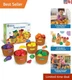 Farmer's Market Color Sorting Set: Realistic Play Food for Toddler Learning Fun