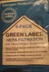 Kirby Generation Series Cloth HEPA Vacuum Bags 6 pack GREEN LABEL PRODUCTS 20480