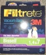 Filtrete Bissell 1, 4 & 7 Vacuum Bags for 3520 3545 3550 3554 6592 pet odor 3/pk
