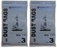 6 Fits For Kirby 838SW Style 3 Fits For EnviroCare Upright Vacuum Paper Bags
