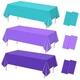 6 Pack Mermaid Tablecloth Princess Tablecloths, Disposable 6pcs Blue Purple