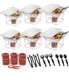 Alpha Living 6 Pack - Disposable Chafing Dish Buffet Set, Half Size Pans, Welded