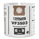5 Pack VF3503 Size b Vacuum Bags for Ridgid 6 to 9 Gallon Wet/Dry Vacs.