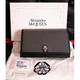 NEW $1390 ALEXANDER MCQUEEN Black STUDDED Leather SKULL Crossbody FLAP BAG NIB