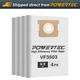 POWERTEC 75016-P2 4PK, VF3503 Size B, 6-9 Gal Filter Bags Ridgid Wet Dry Vacuum