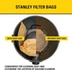 Stanley 19-3100 Disposable Filter Bag for 5-8 Gallon Wet/Dry Vacuums | 3-Pack Stanley 19-3100 Disposable Filter Bag for 5-8 Gallon Wet/Dry Vacuums | 3-Pack