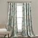 Lush Decor Botanical Garden Curtains Floral 52"W x 84"L (Pack of 2), Blue 