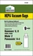 CH429 Clean Obsessed Kenmore 50688, 50690 Type U / O, HEPA Cloth Filter Bags, 9/