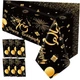 6 Pack Birthday Tablecloth, Disposable Plastic 1955 Table Cover, 70th