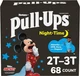 Pull-Ups Boys' Night-Time Potty Training Pants, Size 2T-3T, Multi-colored 