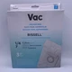 NEW Bissell Vac Vaccum Bag 1/4 Type 7 Made with Allergen Media Traps Dust 3 Pack