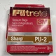 3M Filtrete Genuine Vacuum Bags 68759A SHARP PU-2 (3 Bags) New
