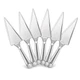 6 Pack | Disposable Plastic Pie/Cake Servers | Heavy Duty | Silver