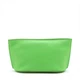 Ferragamo Green Leather Clutch Bag AU-24/1390 Made in Italy Authentic Women's