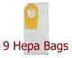 9 Hepa Riccar R40P HEPA Filter Vacuum Cleaner Bags