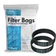 Fits For Kirby 204811, 301291, Type F & Twist Style Universal 6 Bags With 2 Belt