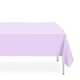 6 Pack Lavender Disposable Plastic Tablecloth 54x108 Rectangular Birthday Party