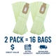 16 Bags for Oreck XL XL2 XL21 Upright Vacuum Type CC vacuum cleaner xl5 xl7 2000 16 Bags for Oreck XL XL2 XL21 Upright Vacuum Type CC vacuum cleaner xl5 xl7 2000