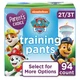 Parent's Choice Paw Patrol Training Pants for Boys, 2T/3T, 94 Count