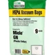 Clean Obsessed H-10 HEPA Bags Type Miele G/N - 9 Cloth HEPA Bags per package