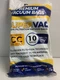 Veva Premium Vacuum Bags - Style Type CC 10 bags Value Pack Model OKCCPAPER-30