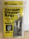 Eureka Type U Vacuum Cleaner Bags Vacmaster Pack Of 3 NOS Free Shipping Eureka Type U Vacuum Cleaner Bags Vacmaster Pack Of 3 NOS Free Shipping