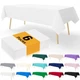  Disposable Table Cloth - 6 Pack, 54 x 108 Inch 54"x108" (Pack of 6) White