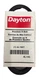 1- Dayton 4L190 4L190 V-Belt, 19" Outside Length, 1/2" Top Width, 1 Ribs, 5/16"