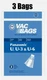 (3) Panasonic U, U3, U6 Vacuum Bags by DVC 