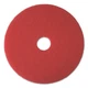 Boardwalk Buffing Floor Pads, 20" Diameter, Red, 5/Carton