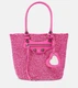 Balenciaga LE CAGOLE Medium Raffia Woven Leather Trim Tote Basket Bag $1390