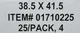 (25) Nilfisk Polyliner Bag 01710225, 38.5" x 41.5" Canister Vacuum Cleaner Liner