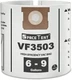 5 Pack VF3503 Size b Vacuum Bags for Ridgid 6 to 9 Gallon Wet/Dry Vacs. 