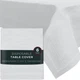 Tablecloths for Rectangle Tables | 54&rdquo; X 108&rdquo; &ndash; 6 Pack | White Disposable Tab...