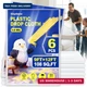 6 Pack Plastic Drop Cloths for Painting 9x12ft - Disposable Premium Plastic Tarp