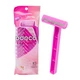 6 PACK -60 count Dorco Pink Twin Blade Disposable Razors For Women Women's